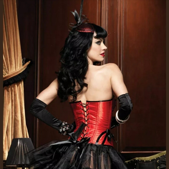 Burlesques Satin Silhouette Betty Corset - Picture 3 of 8
